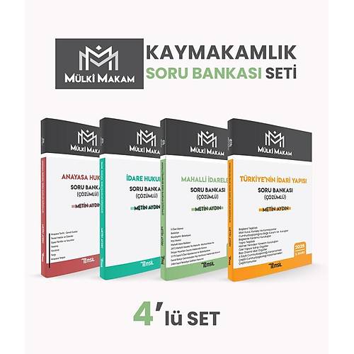 M�LK� MAKAM Kaymakaml�k Soru Bankas� Seti (4'l�) Metin Ayd�n Temsil Kitap