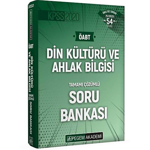 Pegem 2020 ABT Din Kltr ve Ahlak Bilgisi Soru Bankas zml Pegem Akademi Yaynlar