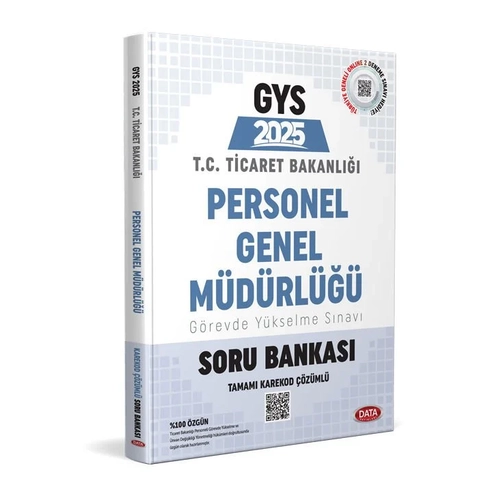 Data Yay�nlar� Ticaret Bakanl��� Personel Genel M�d�rl��� GYS Soru Bankas� - Karekod ��z�ml�