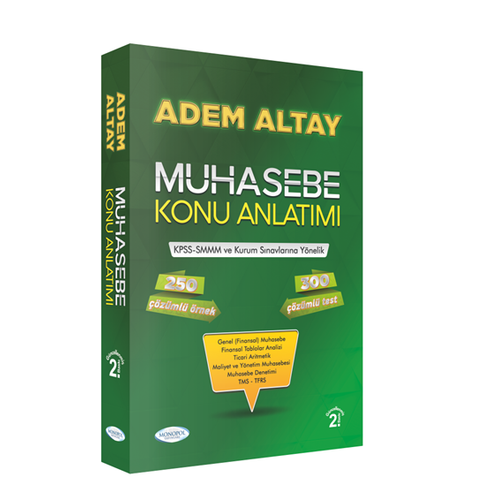 Adem Altay Muhasebe Konu Anlatýmý 3.Baský Monopol Yayýnlarý