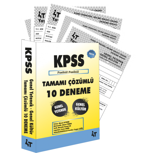 4T KPSS B Grubu 10 Deneme Tamam zml Yksel Bilgili 4T Yaynlar 2019