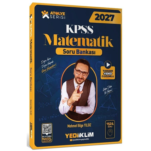 Yediiklim 2027 KPSS Matematik At�lye Soru Bankas� ��z�ml� - Mehmet Bilge Y�ld�z Yediiklim Yay�nlar�