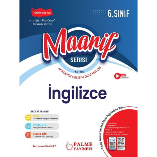 Palme Yay�nlar� 6. S�n�f Maarif Serisi Sosyal Bilgiler Haftal�k Deneme Suat Atasever Palme LGS