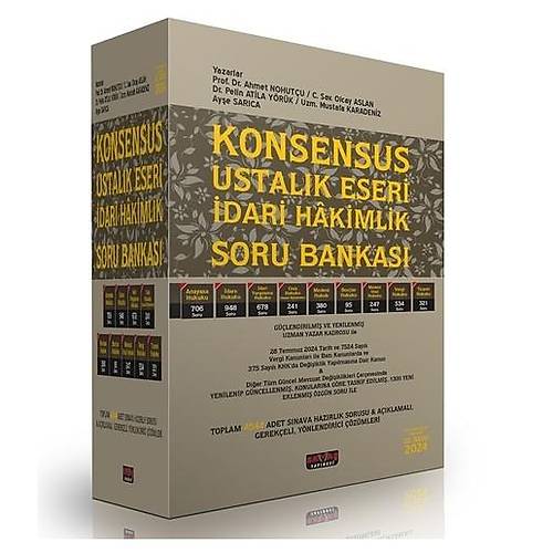 KONSENSUS Ustal�k Eseri �dari Yarg� Hakim Yard�mc�l��� Soru Bankas� Sava� Yay�nlar� Eyl�l 2024