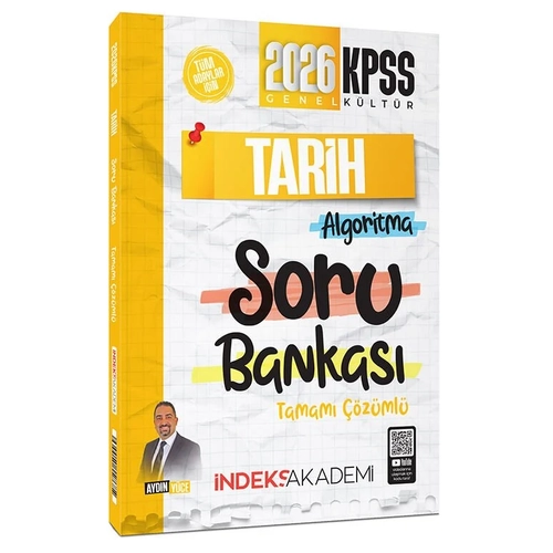 �ndeks Akademi 2026 KPSS Tarih Algoritma Soru Bankas� ��z�ml� - Ayd�n Y�ce �ndeks Akademi Yay�nc�l�k