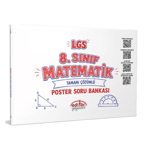 Edit�r 8. S�n�f LGS Matematik Poster Soru Bankas� ��z�ml� Edit�r Yay�nlar�
