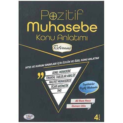Tap Yaynlar Pozitif Muhasebe Konu Anlatm - Ali Rza Klarslan, Osman Uslu