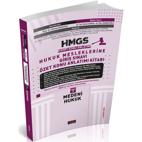 Sava� Yay�nevi HMGS �zet Konu Anlat�m� Medeni Hukuk �ubat 2026 4. Bask�