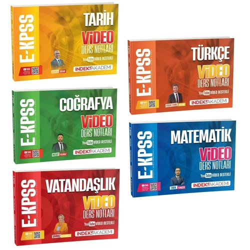 ndeks Akademi 2026 EKPSS Video Ders Notlar 5 li Set ndeks Akademi Yaynclk