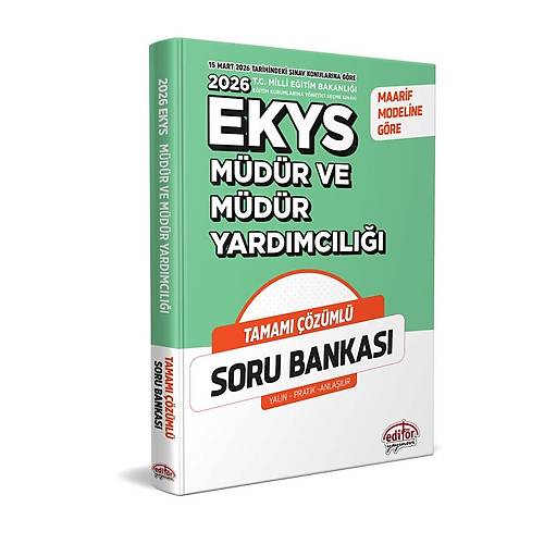 Data Yay�nlar� MEB EKYS M�d�r ve M�d�r Yard�mc�l��� ��z�ml� Soru Bankas�
