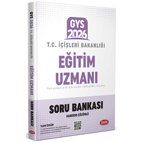 Data Yay�nlar� 2026 T.C. ��i�leri Bakanl��� E�itim Uzman� GYS Soru Bankas� - Karekod ��z�ml�