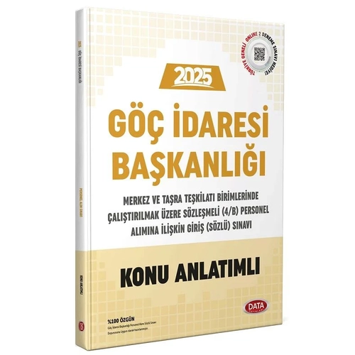 Data 2025 G�� �daresi Ba�kanl��� S�zle�meli Personel Al�m S�nav� Konu Anlat�ml� Data Yay�nlar�