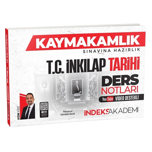 ndeks Akademi 2025 Kaymakamlk TC nklap Tarihi Video Ders Notlar - Aydn Yce ndeks Akademi Yaynclk