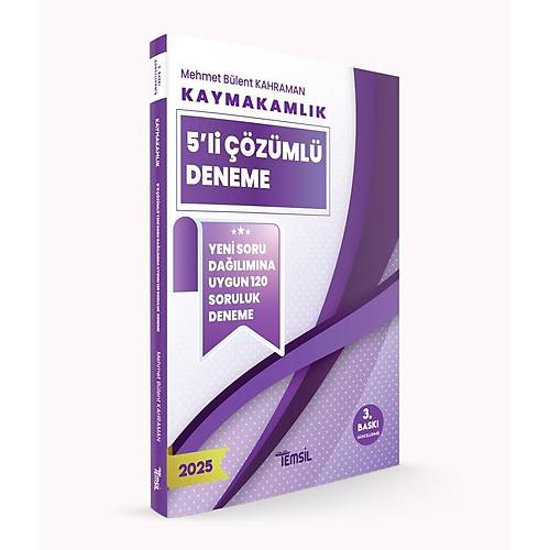Temsil Kitap Kaymakaml�k 5�li ��z�ml� Deneme 2025