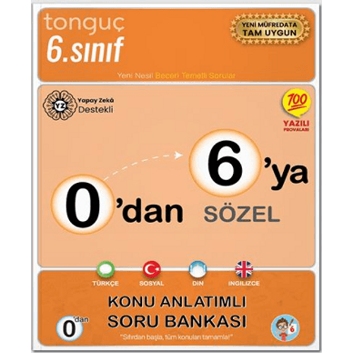 Tongu� Akademi 0`dan 6`ya S�zel Konu Anlat�ml� Soru Bankas�