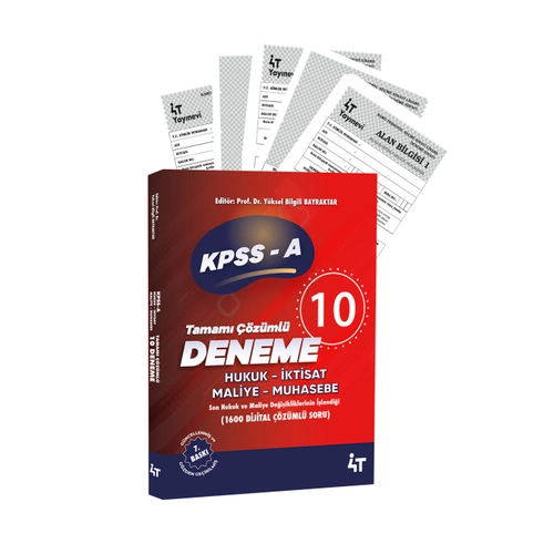 4T KPSS-A Grubu Tamam� ��z�ml� 10�lu Alan Denemeleri 7. Bask�