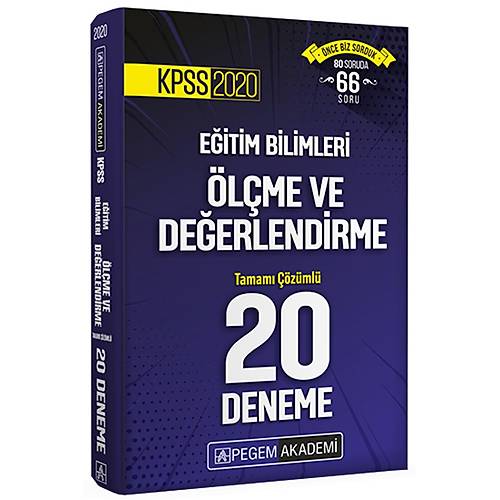 2020 KPSS Eitim Bilimleri lme ve Deerlendirme Tamam zml 20 Deneme