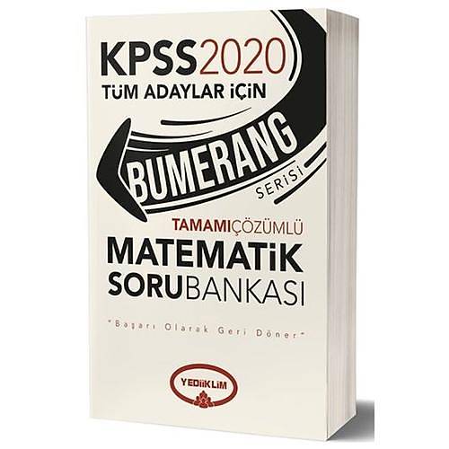 KPSS Bumerang Matematik Soru Bankası Yediiklim Yayınları 2020