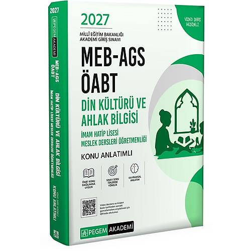 Pegem Akademi 2027 MEB-AGS �ABT Din K�lt�r� ve Ahlak Bilgisi ��retmenli�i Konu Anlat�ml�