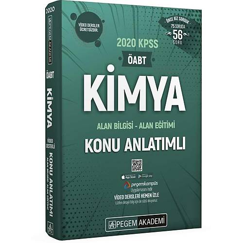 Pegem 2020 ABT Kimya Konu Anlatml Video Destekli Pegem Akademi Yaynlar