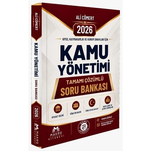 Makro Kitabevi 2026 KPSS Kaymakaml�k Kamu Y�netimi Soru Bankas� ��z�ml� - Ali C�mert Makro Kitabevi