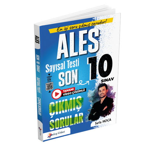 Dizgi Kitap 2025 ALES Say�sal Yetenek Tamam� Video ��z�ml� Son 10 S�nav ��km�� Sorular Sefa Hoca