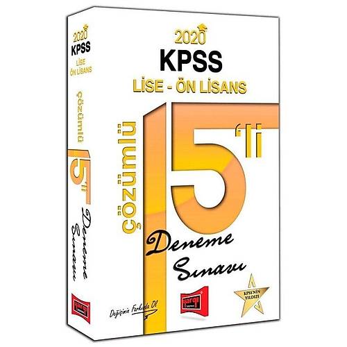 KPSS Lise n Lisans 15 li zml Deneme Snav Yarg Yaynlar 2020