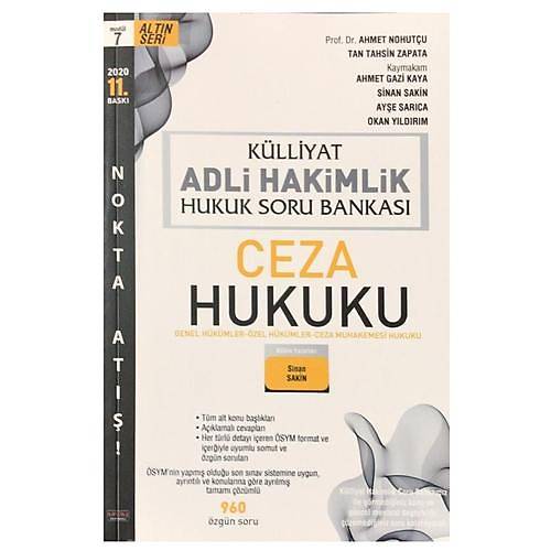 SPER FYAT KLLYAT Ceza Hukuku, CMK Soru Bankas Adli Hakimlik 2021