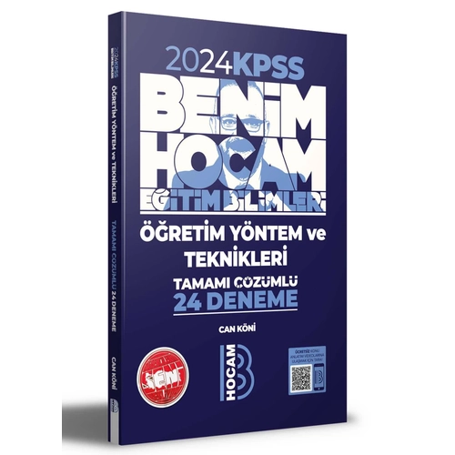 Sper Fiyat !! 2024 KPSS Eitim Bilimleri retim Yntem ve Teknikleri Tamam zml 24 Deneme Benim Hocam Yaynlar
