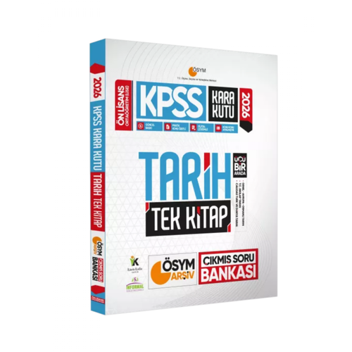 2026 KPSS �nlisans/Orta��retim Kara Kutu Tarih TEK K�TAP �SYM ��km�� Soru Bankas� Konu �zetli ��z�ml� �nformal Yay�nlar�