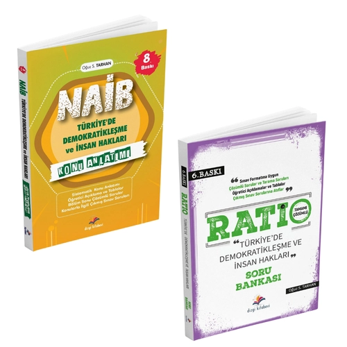 Dizgi Kitap Kaymakaml�k Naib T�rkiye'de Demokratikle�me ve �nsan Haklar� Konu Anlat�m� ve Ratio Soru Bankas� Seti O�uz Sami Tarhan