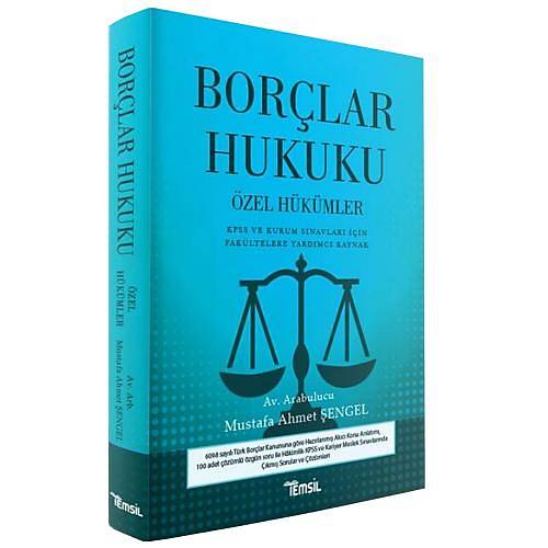Borçlar Hukuku Özel Hükümler Temsil Kitap Yayınları 2018