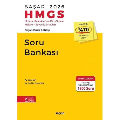 Se�kin 2026 BA�ARI HMGS Soru Bankas� 5. Bask� - �zge �en, �brahim Burak �en Se�kin Yay�nlar�