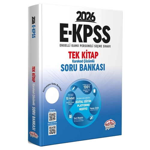 Editr 2026 EKPSS Soru Bankas Tek Kitap Editr Yaynlar