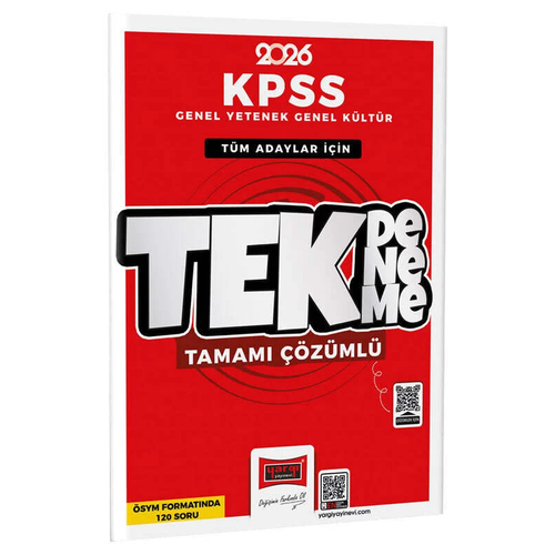 Yarg� 2026 KPSS Genel Yetenek Genel K�lt�r TEK Deneme ��z�ml� Yarg� Yay�nlar�