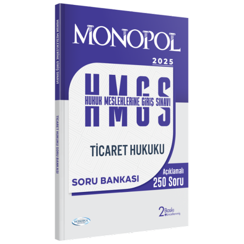 Monopol Yay�nlar� 2025 HMGS Ticaret Hukuku Soru Bankas�