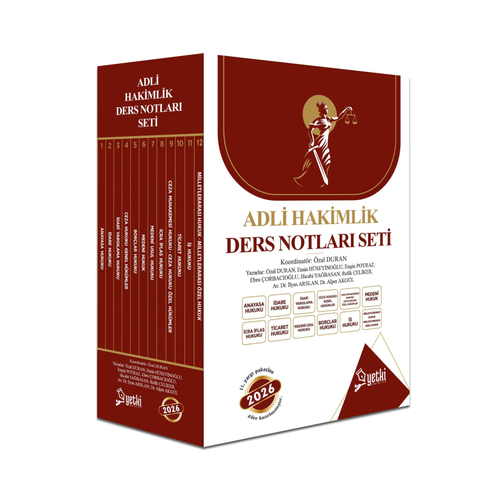 Yetki Yay�nlar� 2026 �SA Adli Hakimlik Ders Notu Seti