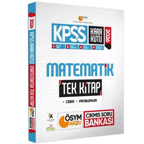 2026 KPSS Kara Kutu Matematik TEK K�TAP �SYM Ar�iv ��km�� Soru Bankas� Konu �zetli Dijital ��z�ml�