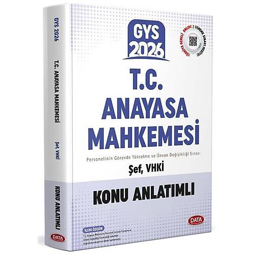 Data 2026 GYS TC Anayasa Mahkemesi �ef, VHK� Konu Anlat�ml� G�revde Y�kselme Data Yay�nlar�