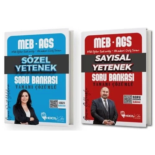 Hoca Kafas 2025 MEB-AGS Szel + Saysal Yetenek Soru Bankas 2 li Set - znur Saat Yldrm Hoca Kafas Yaynlar