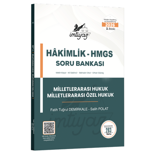 �MT�YAZ Adli �dari Hakimlik Milletleraras� Hukuk, Milletleraras� �zel Hukuk Soru Bankas�  2026 - Fatih Tu�rul Demirkale Temsil Kitap Yay�nlar�