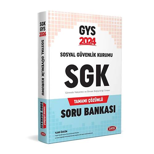 Data Yaynlar Sosyal Gvenlik Kurumu GYS zml Soru Bankas 2024