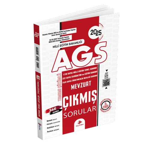 Dizgi Kitap 2025 MEB AGS Tamam� PDF ��z�ml� Mevzuat ��km�� Sorular 2. Bask�