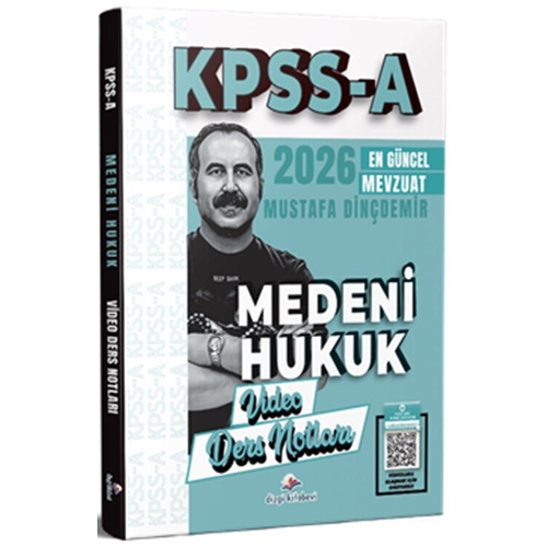 Dizgi Kitap Yay�nlar� 2026 KPSS A Medeni Hukuk Video Ders Notlar� Mustafa Din�demir