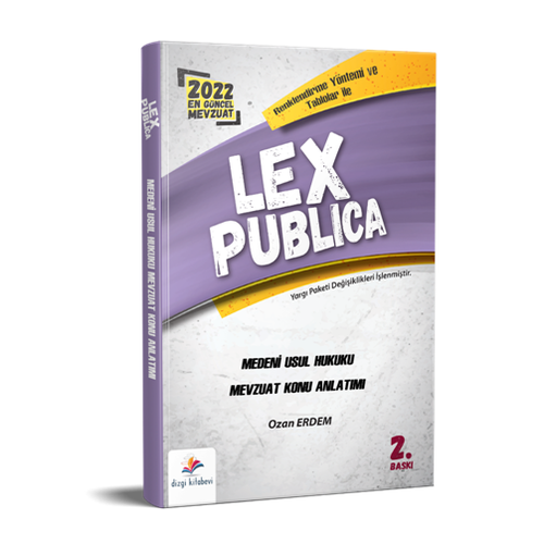 Lex Publica Hakimlik Medeni Usul Hukuku Mevzuat Konu Anlatm 2022 2. Bask Dizgi Kitap Yaynlar