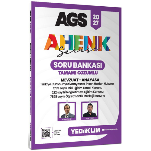 Yediiklim Yay�nlar� 2027 AGS Ahenk Serisi Mevzuat Anayasa Tamam� ��z�ml� Soru Bankas�
