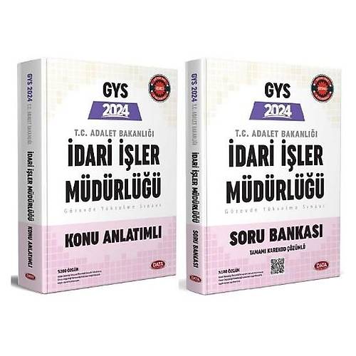 Data 2024 GYS Adalet Bakanl dari ler Mdrl Konu + Soru 2 li Set Grevde Ykselme Data Yaynlar