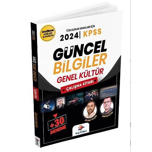 2024 Dizgi Kitap Kpss Gncel Bilgiler&Genel Kltr alma Kitab 30 Deneme laveli Selami Yaln