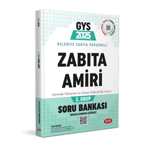 Data Yay�nlar� Belediye Zab�ta Personeli Zab�ta Amiri 2. Grup Soru Bankas�
