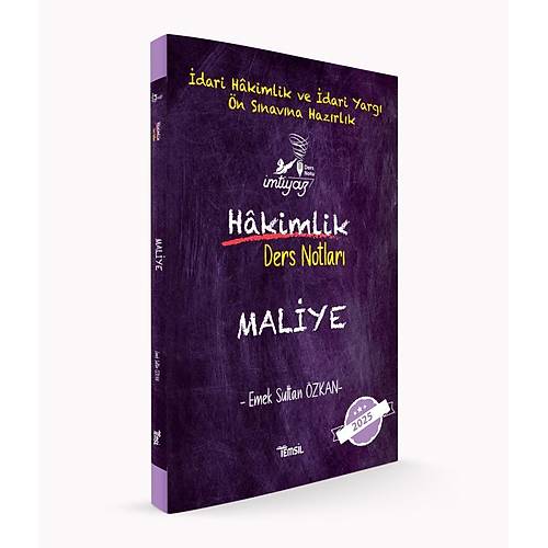MTYAZ Maliye Ders Notlar Emek zkan Temsil Kitap
